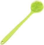 Long Handle Silicone Body Scrubber for Shower, Dual-Sided Back Scrubber Brush with Soft Bristles&Massage Nodes, Exfoliating Bath Brush for Hard to Reach Areas, Easy to Clean & Quick Dry, for Daily Use - Image 5