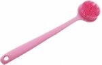 Long Handle Silicone Body Scrubber for Shower, Dual-Sided Back Scrubber Brush with Soft Bristles&Massage Nodes, Exfoliating Bath Brush for Hard to Reach Areas, Easy to Clean & Quick Dry, for Daily Use - Image 2