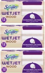 Swiffer WetJet Hardwood Floor Cleaner Spray Mop Pad Refill, Bathroom Cleaning Supplies, Hardwood Floor Cleaner, Multi Surface, 24 Count - Image 4