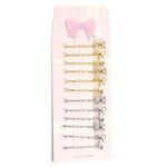 12 PCS Decorative Bobby Pins for Women's Hair, Rhinestone Bobby Pins, Jeweled Hair Pins Decorative Hair Accessories for Women Girls (Blue, Green, Red and Champagne) - Image 2