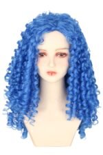 Black Removable Fluffy Beehive Wig for Girls or Women Witch Halloween Costume Wig - Image 2