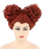 Black Removable Fluffy Beehive Wig for Girls or Women Witch Halloween Costume Wig - Image 7