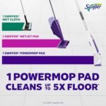 Swiffer PowerMop Multi-Surface Mop Kit for Floor Cleaning, Fresh Scent, Mopping Kit Includes PowerMop, 2 Mopping Pad Refills, 1 Floor Cleaning Solution with Fresh Scent and 2 Batteries - Image 11