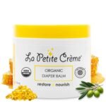 La Petite Creme French Organic Diaper Balm (1 oz) - Healing & Nourishing Diaper Cream - Gentle & Safe Liniment Baby Lotion - USDA Certified Organic - Baby Essentials for Newborn
