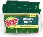 Scotch-Brite Heavy Duty Scrub Sponge, 6 Kitchen Sponges Designed for Tough Messes in the Kitchen that Last 3X Longer*, Best for Cast Iron Skillets and Outdoor Grills, Flexible, Durable, and Strong - Image 3