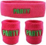 Funny Guy Mugs Party/Rage Unisex Sweatband Set (3-Pack: 1 Headband & 2 Wristbands) - Image 6
