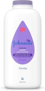 Johnson's Baby Powder with Naturally Derived Cornstarch, Aloe & Vitamin E for Delicate Skin, Hypoallergenic, Free of Parabens, Phthalates & Dyes for Gentle Baby Skin Care, 15 oz