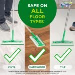 Swiffer Sweep + Mop, Wet Pads Refill, Floor Cleaner for Dirt, Dust, Hair, Cleaning Cloths for Mopping Home, Bathroom, Kitchen, All Purpose Multi-Surface Floor Wipes, Fresh, 24ct - Image 3