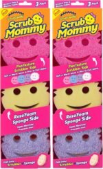 Scrub Daddy Scrub Mommy Sponges - Dish Scrubber + Non-Scratch Cleaning Sponges Kitchen, Bathroom + Multi-Surface Safe - Dual-Sided Dish Sponges for Scrubbing - Online Exclusive (3 Count) - Image 7