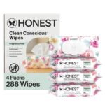 The Honest Company Hypoallergenic Multi-Use Baby Wipes for Sensitive Skin, Geo Mood, 288 Count - Image 3