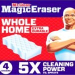 Mr. Clean Magic Eraser Sponge, All Purpose Cleaner, Cleaning Scrubber, Wall, Sneaker, Kitchen, Bathroom, Shower Cleaner, Cleaning Supplies, Melamine Sponge, Cleaning Pads, Extra Durable, 10ct