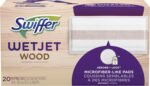 Swiffer WetJet Hardwood Floor Cleaner Spray Mop Pad Refill, Bathroom Cleaning Supplies, Hardwood Floor Cleaner, Multi Surface, 24 Count - Image 3
