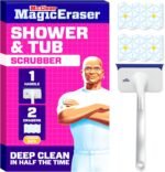 Mr. Clean Magic Eraser Shower & Tub Scrubber, Bathroom Cleaner, All in One Bathroom Cleaner, Lemon Starter Kit, 1 Scrubber & 2 Foaming Magic Erasers - Image 2