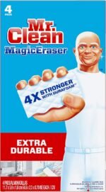 Mr. Clean Magic Eraser Sponge, All Purpose Cleaner, Cleaning Scrubber, Wall, Sneaker, Kitchen, Bathroom, Shower Cleaner, Cleaning Supplies, Melamine Sponge, Cleaning Pads, Extra Durable, 10ct - Image 3