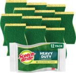 Scotch-Brite Heavy Duty Scrub Sponge, 6 Kitchen Sponges Designed for Tough Messes in the Kitchen that Last 3X Longer*, Best for Cast Iron Skillets and Outdoor Grills, Flexible, Durable, and Strong - Image 4