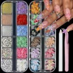 2 Box 3D Flower Nail Charms and Gems, Colorful Nail Rhinestones Charms for Nails Art Jewels Design Decor(Colorful 1) - Image 26