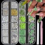 2 Box 3D Flower Nail Charms and Gems, Colorful Nail Rhinestones Charms for Nails Art Jewels Design Decor(Colorful 1) - Image 13