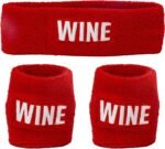 Funny Guy Mugs Party/Rage Unisex Sweatband Set (3-Pack: 1 Headband & 2 Wristbands) - Image 2