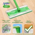 Swiffer Sweep + Mop, Wet Pads Refill, Floor Cleaner for Dirt, Dust, Hair, Cleaning Cloths for Mopping Home, Bathroom, Kitchen, All Purpose Multi-Surface Floor Wipes, Fresh, 24ct - Image 2