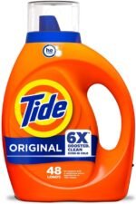 Tide Laundry Detergent Liquid, Original Scent, 64 Loads, 80 FL OZ, Works on 100% of Common Stains, Laundry Soap, Liquid Laundry Detergent - Image 30