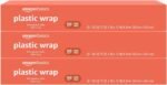 Basics Plastic Food Wrap, BPA Free, Microwavable, 200 Sq Ft, Pack of 1 - Image 2