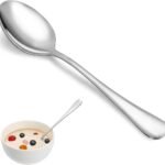 Dinner Spoon Set,16 Pcs 7.3" Tablespoons,Premium Food Grade Stainless Steel Spoons,Durable Metal Spoon,Tablespoon,Silverware Spoons Only,Mirror Finish & Dishwasher Safe,Use for Home,Restaurant