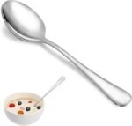 Dinner Spoon Set,16 Pcs 7.3" Tablespoons,Premium Food Grade Stainless Steel Spoons,Durable Metal Spoon,Tablespoon,Silverware Spoons Only,Mirror Finish & Dishwasher Safe,Use for Home,Restaurant - Image 2