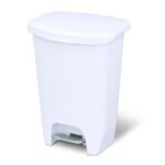 Glad 20 Gallon Trash Can - Plastic Kitchen Waste Bin with Odor Protection of Lid - Hands Free with Step On Foot Pedal and Garbage Bag Rings, Black - Image 7