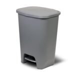 Glad 20 Gallon Trash Can - Plastic Kitchen Waste Bin with Odor Protection of Lid - Hands Free with Step On Foot Pedal and Garbage Bag Rings, Black - Image 6