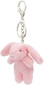 Miokkley Cute Bunny Plush Keychain for Backpack, 3.5" Inch Mini Rabbit Keychain Purse Charm Pendant Gift for Women - Image 2