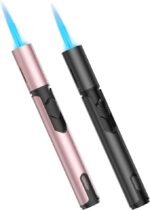 Torch Lighters Butane Lighter 2 Pack Windproof Adjustable Jet Flame Torch Lighter, Butane Refillable Gas Torch Lighter for Candles Grill BBQ Fireplaces Camping ((Not Prefilled) - Image 3