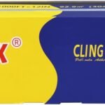 KAMMAK Plastic Wrap with Slide Cutter - 12 Inch Food Service Cling Film Roll - Clear Refillable Stretch Film - 1000 SQ FT Wrap - Bulk Quick Cut for Restaurant, Kitchen