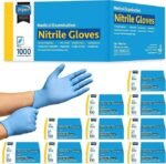 Inspire Black Nitrile Disposable Gloves | 4.5 Nitrile Disposable Safety Medical Cooking Cleaning Gloves - Image 3