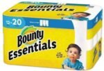 Bounty Essentials Select-A-Size Paper Towels, 6 Double Rolls, White, 108 Sheets Per Roll - Image 5