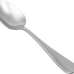 Basics Stainless Steel Dinner Knives with Round Edge, Silverware, Table Knives, Restaurant Quality, Pack of 12, Silver