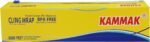KAMMAK Plastic Wrap with Slide Cutter - 12 Inch Food Service Cling Film Roll - Clear Refillable Stretch Film - 1000 SQ FT Wrap - Bulk Quick Cut for Restaurant, Kitchen - Image 2