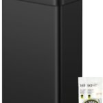 EKO Mirage-T 50 Liter / 13.2 Gallon Touchless Rectangular Motion Sensor Trash Can, Brushed Stainless Steel Finish
