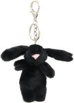 Miokkley Cute Bunny Plush Keychain for Backpack, 3.5" Inch Mini Rabbit Keychain Purse Charm Pendant Gift for Women - Image 6