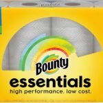 Bounty Essentials Select-A-Size Paper Towels, 6 Double Rolls, White, 108 Sheets Per Roll