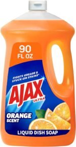 Ajax Ultra Liquid Dish Soap Orange Scent, Triple Action, 90 fl oz Bottle - Image 6