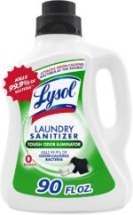Lysol Laundry Sanitizer Additive, Bacteria-Causing Laundry Odor Eliminator, Detergent Additive, Crisp Linen, 90oz - Image 4