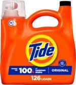 Tide Laundry Detergent Liquid, Original Scent, 64 Loads, 80 FL OZ, Works on 100% of Common Stains, Laundry Soap, Liquid Laundry Detergent - Image 19