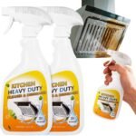 Degreaser Cleaner Heavy Duty Spray: Foaming Kitchen Cleaner Spray Cuts Through Baked-On Grease on Ovens Stove Tops Grills - Clean Up Kitchen Oil Stains Spray for Multi-Surface Cookware & Countertop