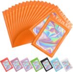 Funfery 100 pcs Light Yellow Mylar Holographic Resealable Bags, Clear Packaging Bag Odor Proof Foil Pouch Bag for Food Storage, Lipgloss, Jewelry, Eyelash Packaging for Small Business-4x6Inch - Image 11