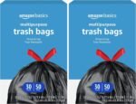 Basics Multipurpose Drawstring Trash Bags, 30 Gallon Capacity, Tear Resistant, 50 Count (Previously Solimo) - Image 2