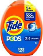 Tide PODS laundry detergent pacs, 3-in-1 Stain Remover, Odor Fighter, Color Protector, 112 Count, HE compatible, Original Scent - Image 10