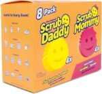 Scrub Daddy Original (4) + Scrub Mommy Kitchen Sponges (4) - Scratch-Free Dish Scrubber - Multipurpose Kitchen Cleaning Sponges - BPA Free Polymer Foam - Stain & Odor Resistant (8 Pack) - Image 3