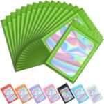 Funfery 100 pcs Light Yellow Mylar Holographic Resealable Bags, Clear Packaging Bag Odor Proof Foil Pouch Bag for Food Storage, Lipgloss, Jewelry, Eyelash Packaging for Small Business-4x6Inch - Image 26