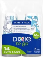 Dixie To Go Paper Coffee Cups With Lids, 12 oz, 156 Count (6 packs of 26 cups), Disposable Insulated Paper Cups for On-The-Go Hot or Cold Beverages - Image 4