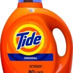 Tide Laundry Detergent Liquid, Original Scent, 64 Loads, 80 FL OZ, Works on 100% of Common Stains, Laundry Soap, Liquid Laundry Detergent